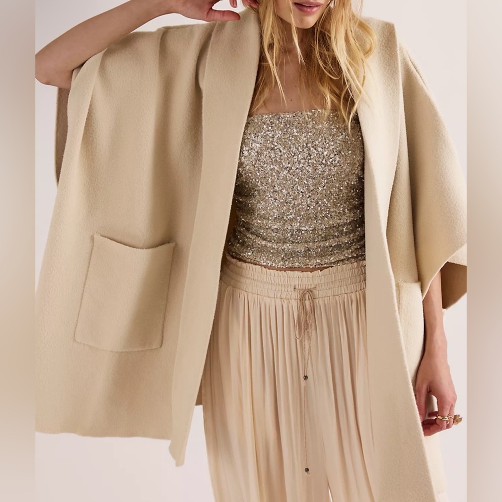 Free People All I Need Cozy Hooded Duster!!